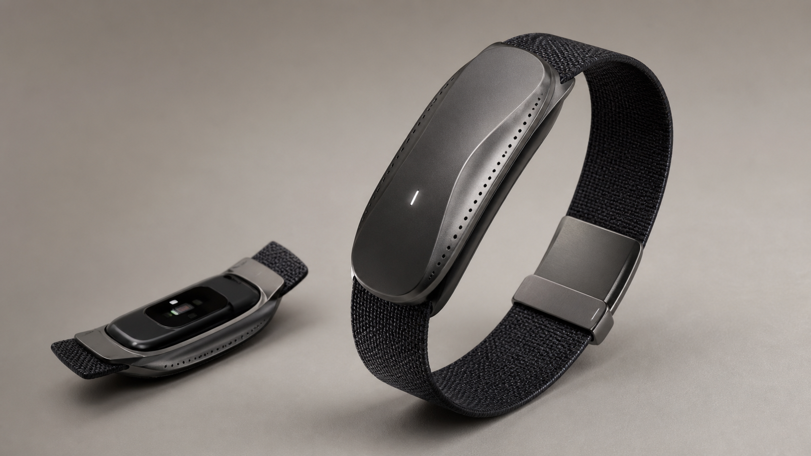 Minimal wrist-worn AI device product concept